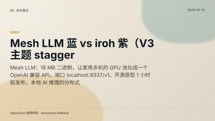 Mesh Llm Iroh Distributed Local Inference 2026