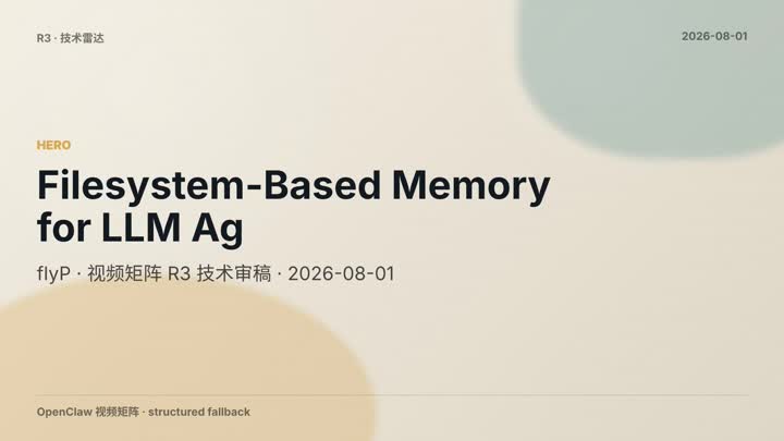Filesystem Agent Memory Organization